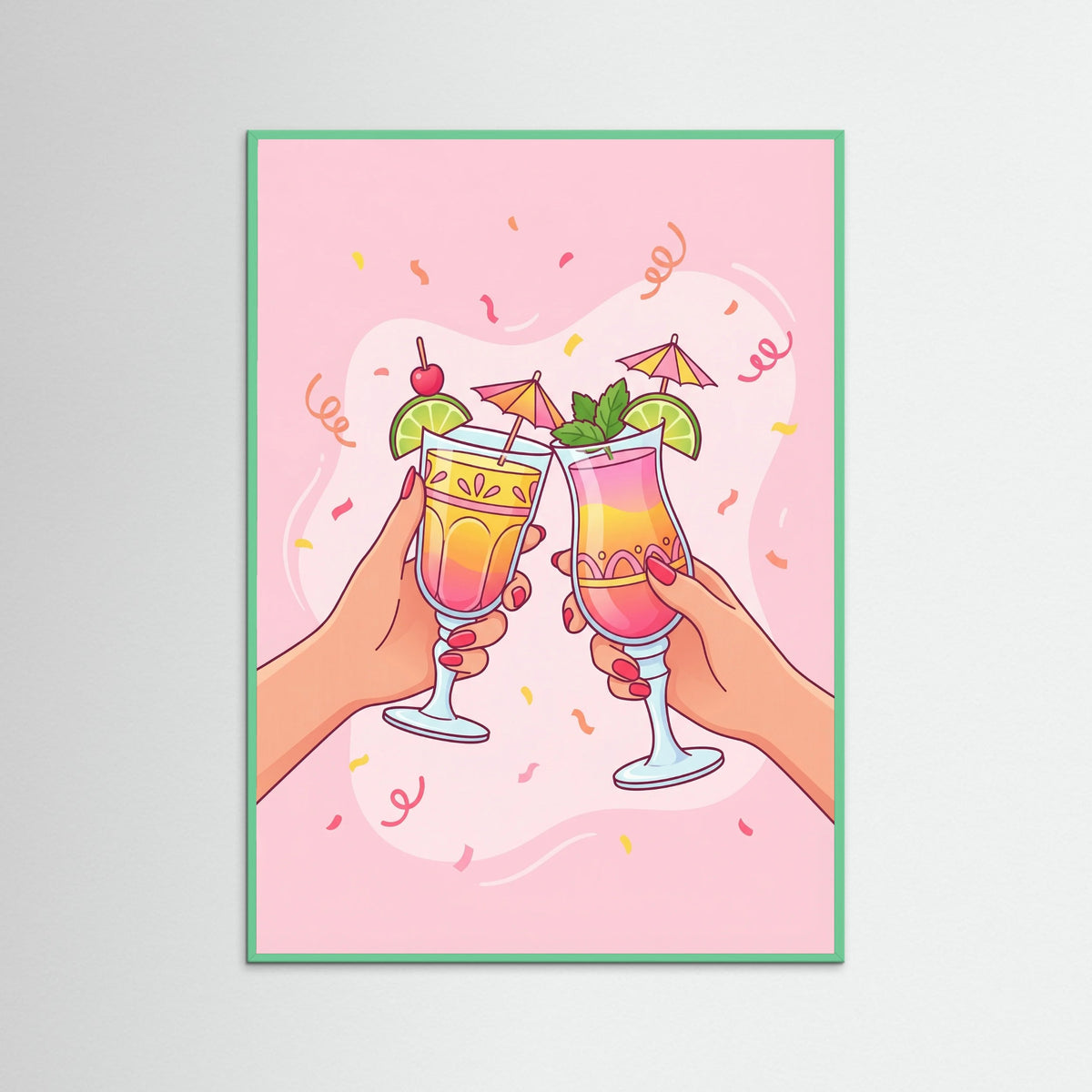 Mint Wood Cheers to Fun