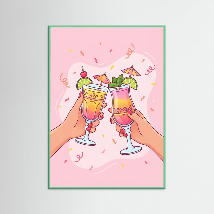 Mint Wood Cheers to Fun