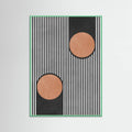 Circles on black background 2 Poster – poster and art print