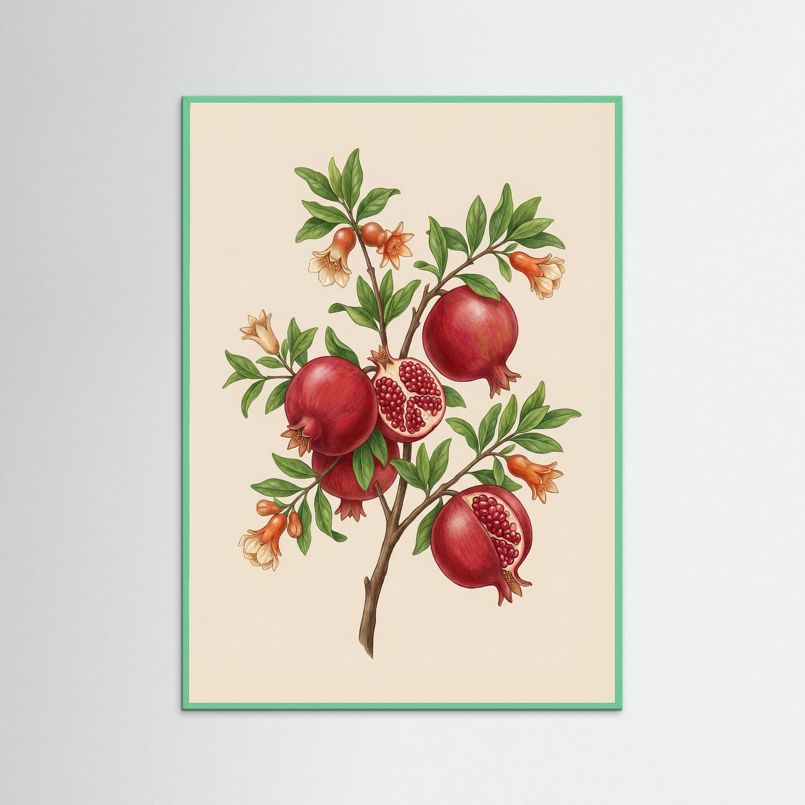 Mint Wood Citrus Bloom Study