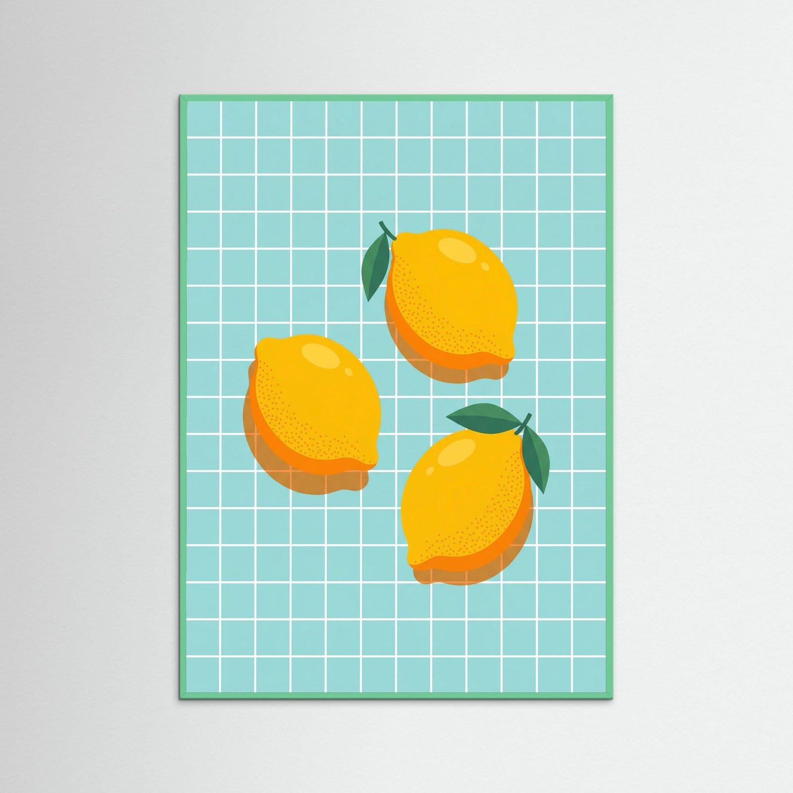 Mint Wood Citrus Grid