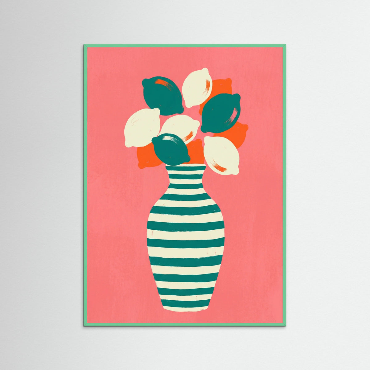 Mint Wood Citrus Stripes