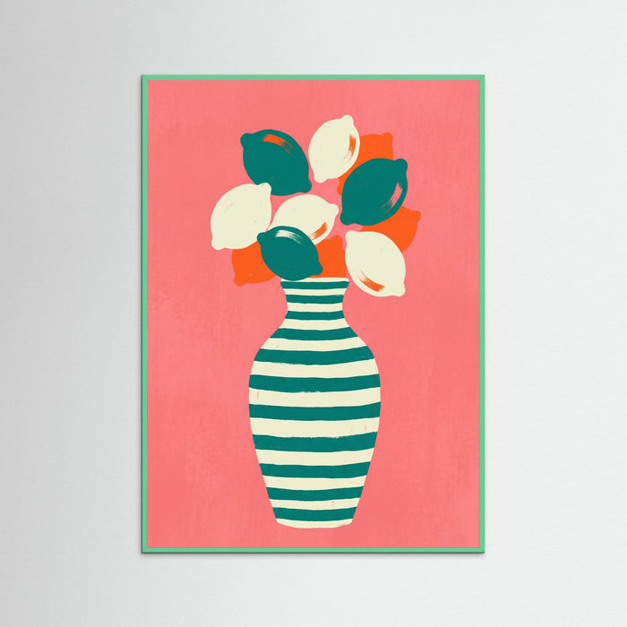 Mint Wood Citrus Stripes