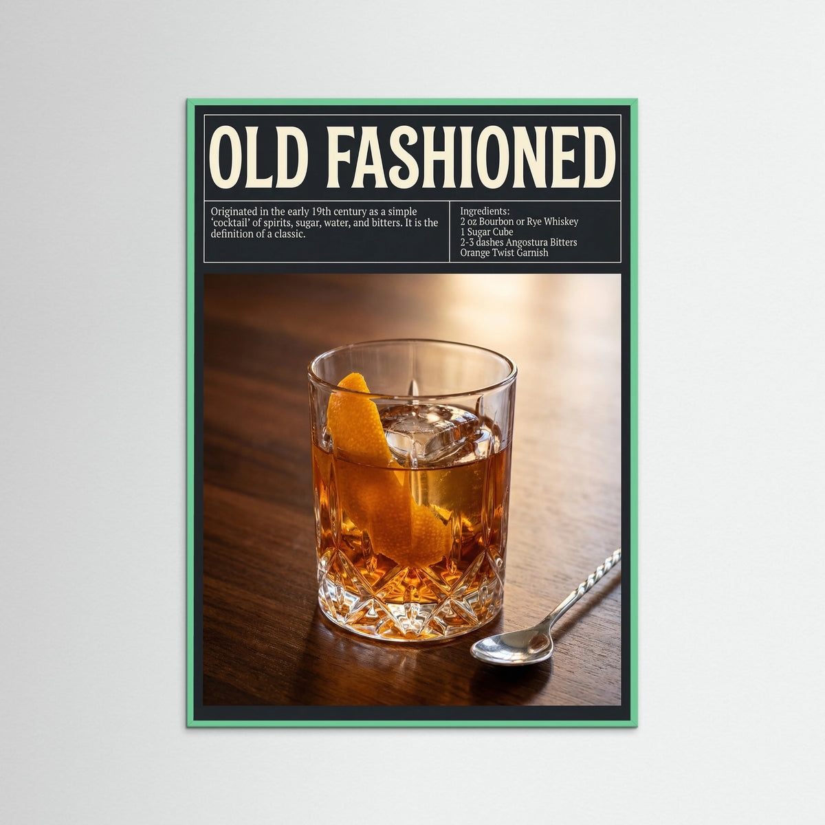 Mint Wood Classic Negroni