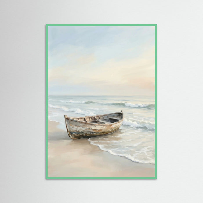 Coastal Solitude Blue – juliste ja taidepainatus