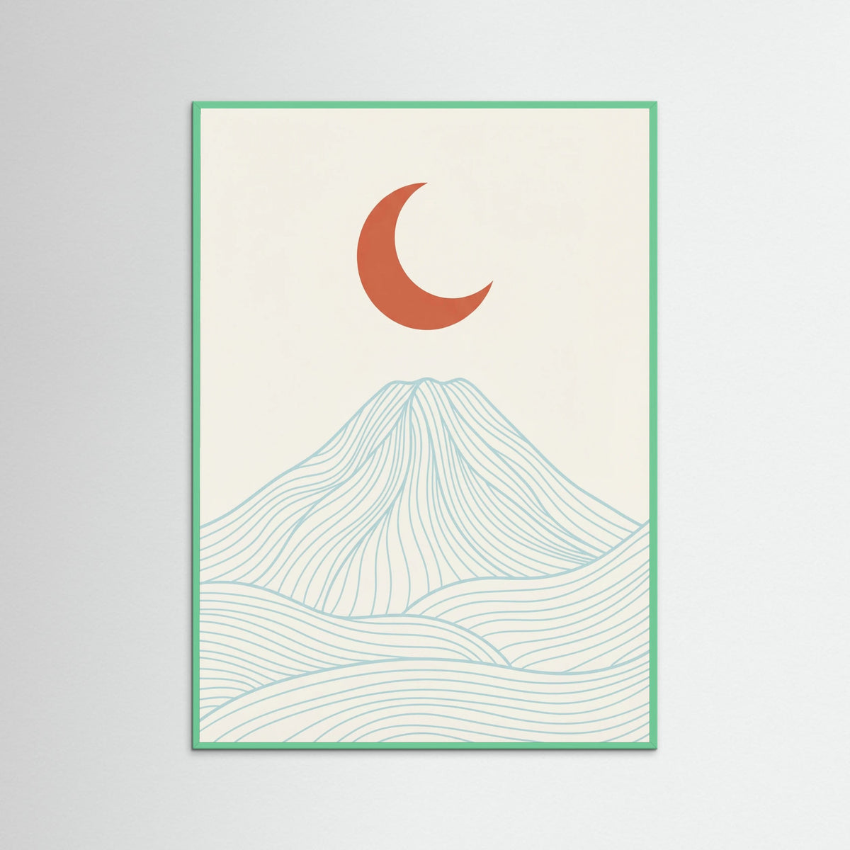 Mint Wood Coastal Sunrise Serenity