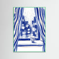 Mint Wood Cobalt Contemplation