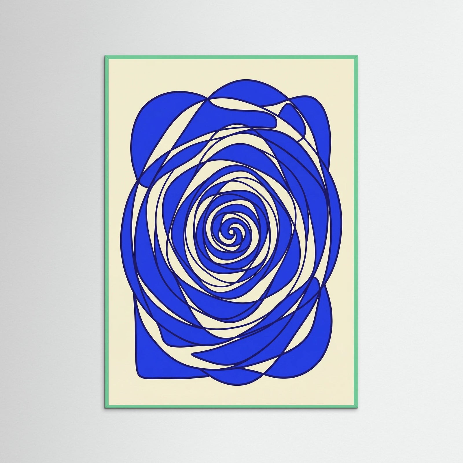 Mint Wood Cobalt Maze Study