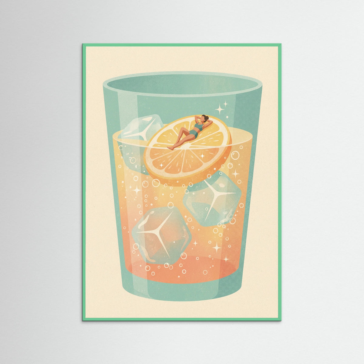 Mint Wood Cocktail Oasis