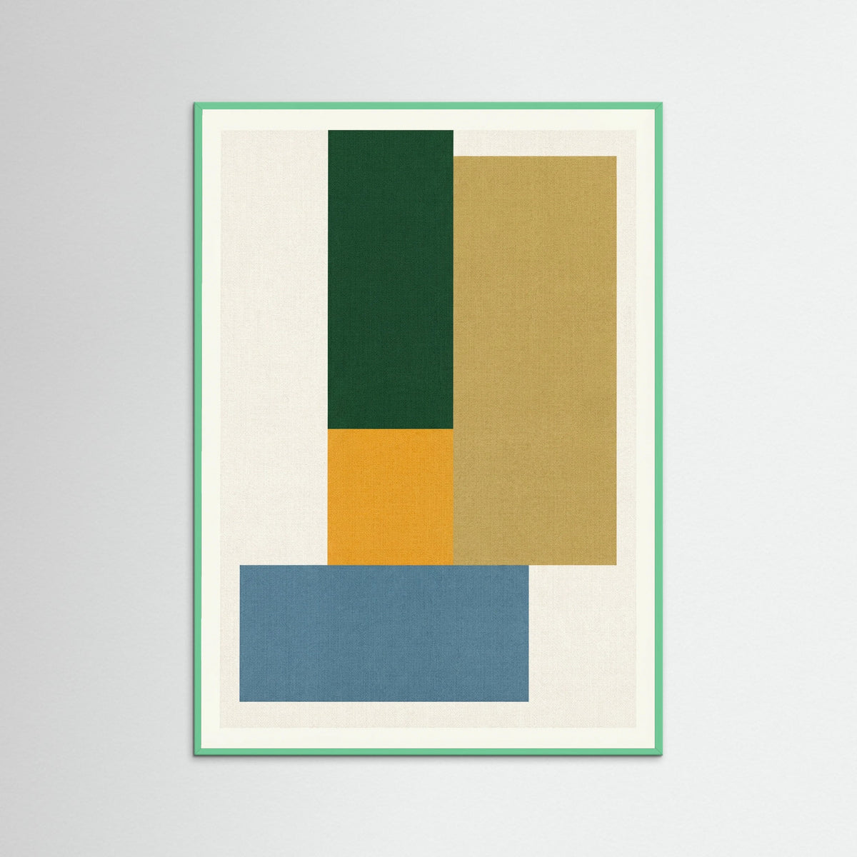 Mint Wood Color Blocked