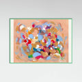 Mint Wood Confetti Garden I Poster