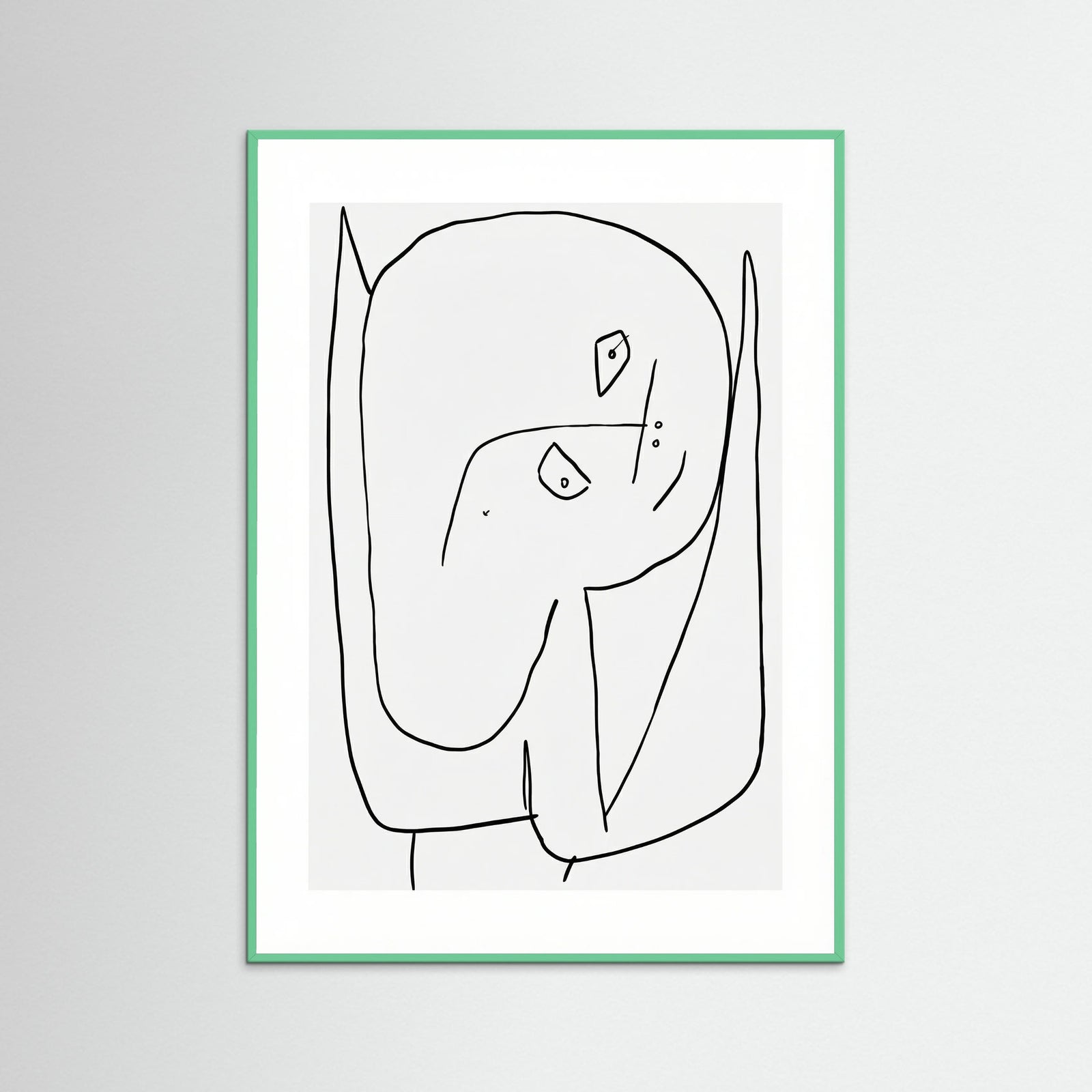 Mint Wood Contemplative Figure