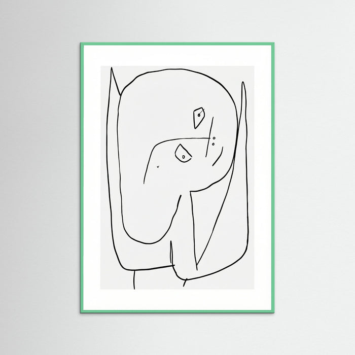 Mint Wood Contemplative Figure