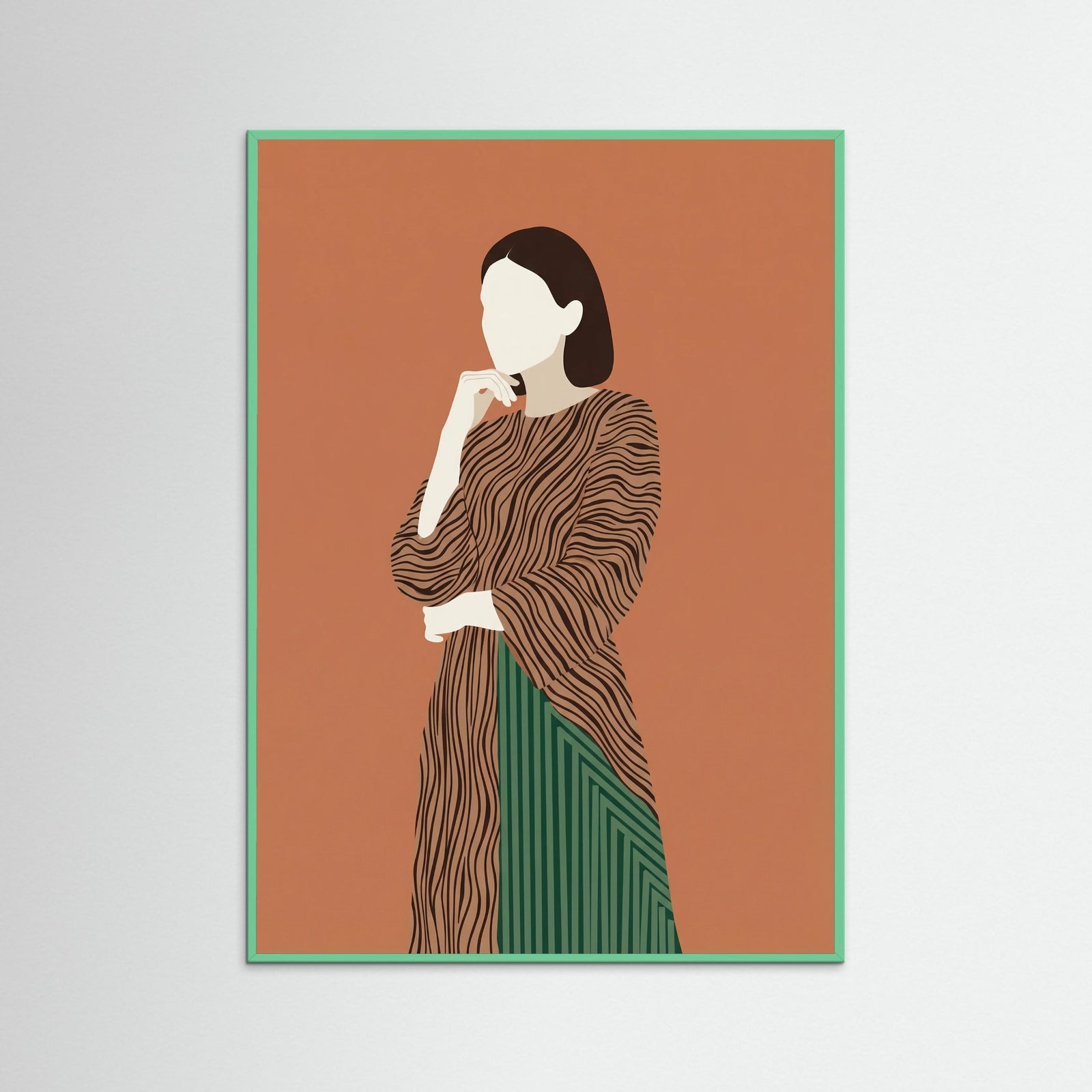 Mint Wood Contemplative Form