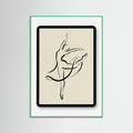 Mint Wood Contemplative Gaze