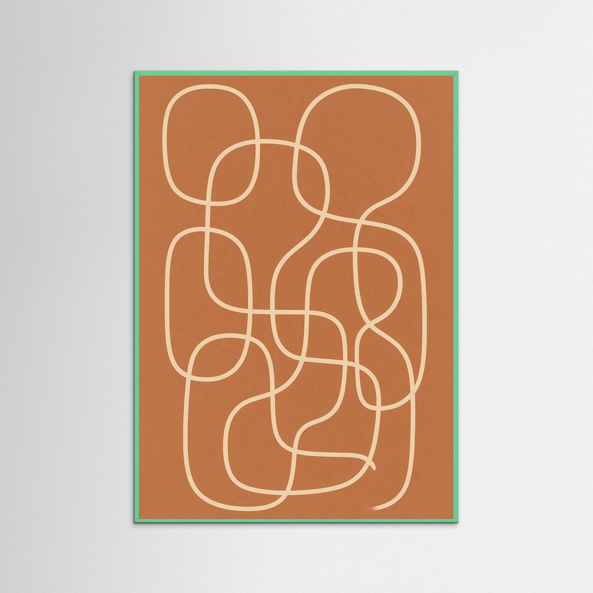 Mint Wood Contour Puzzle