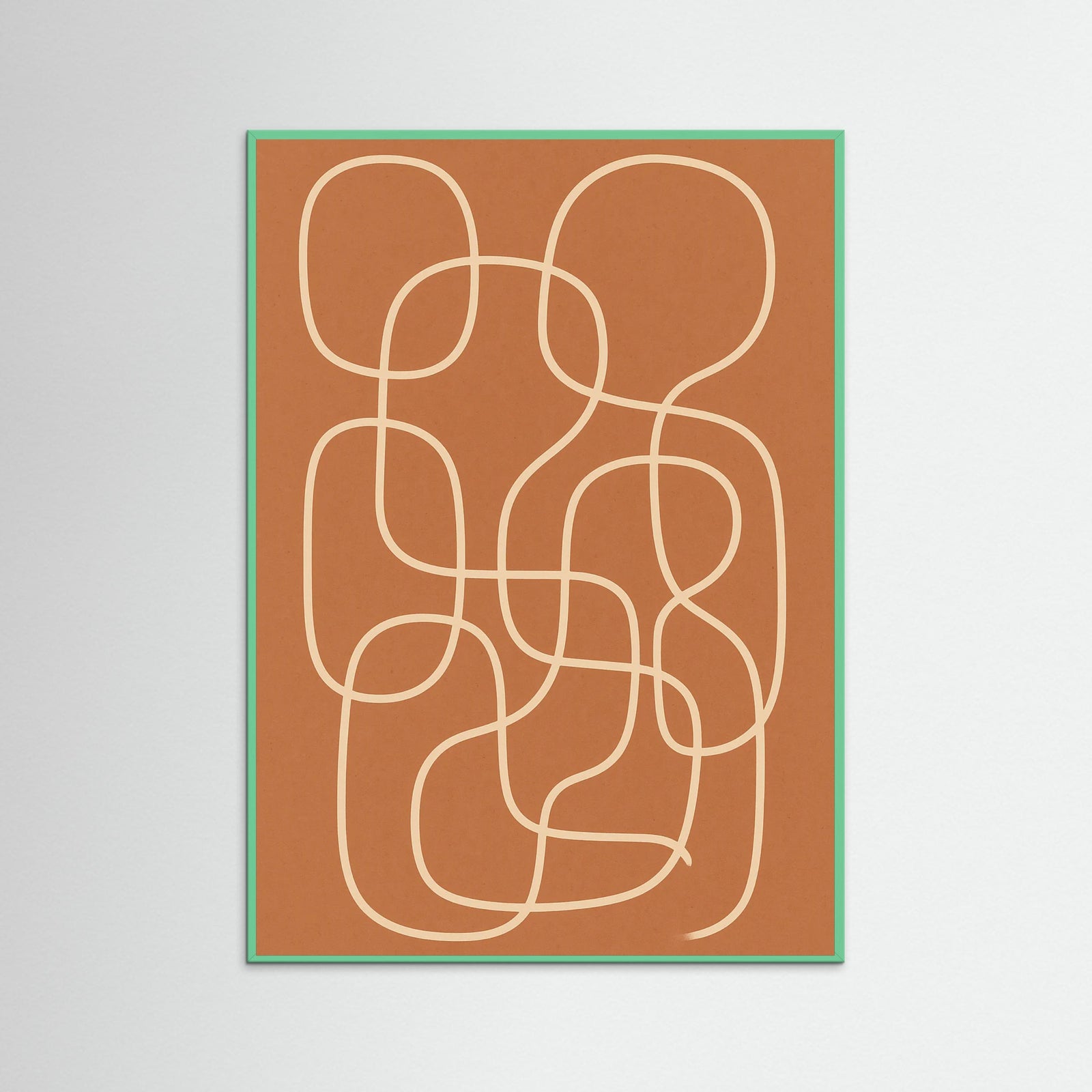 Mint Wood Contour Puzzle