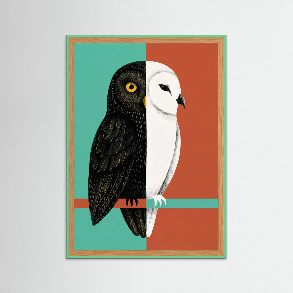 Mint Wood Contrasting Canine