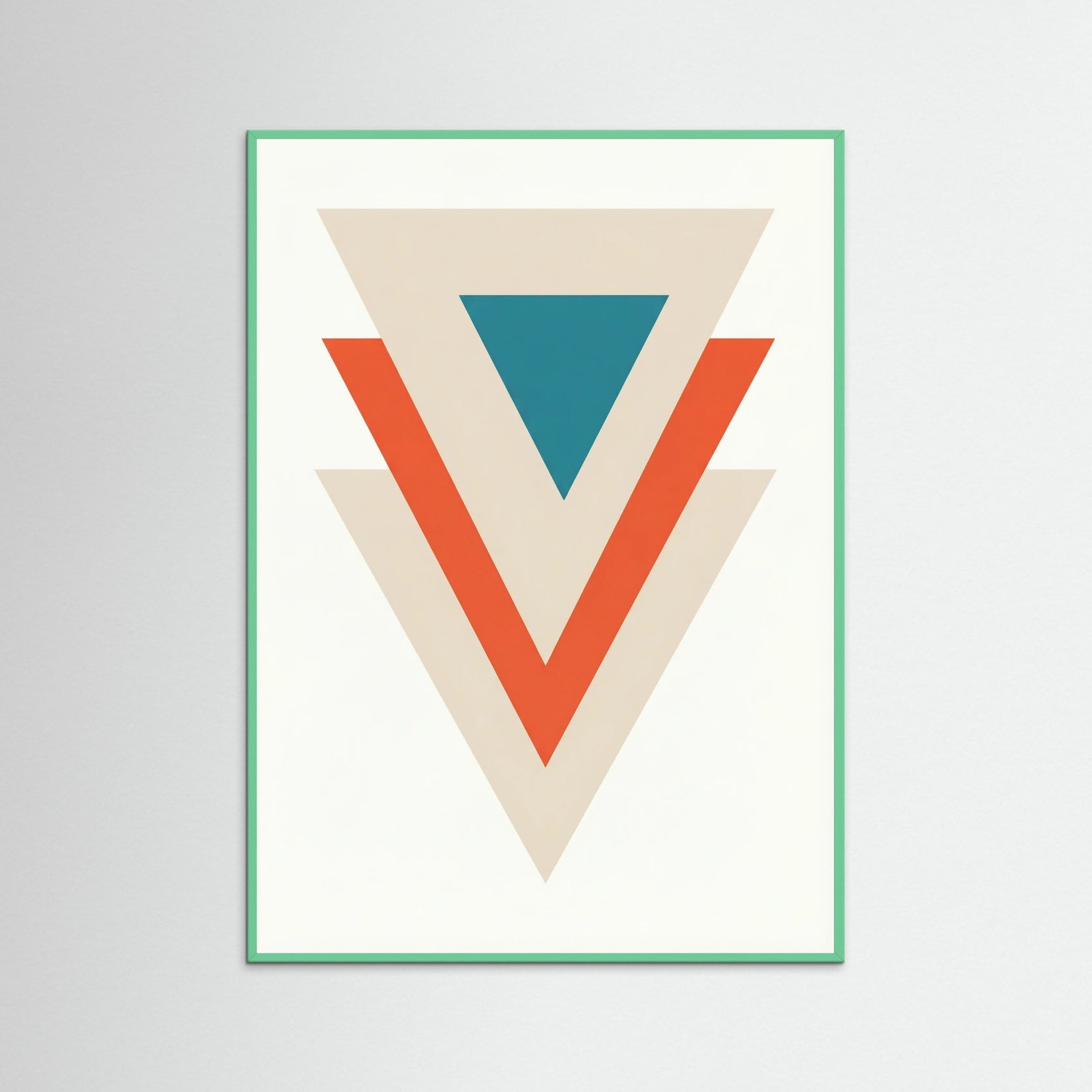 Mint Wood Contrasting Circles