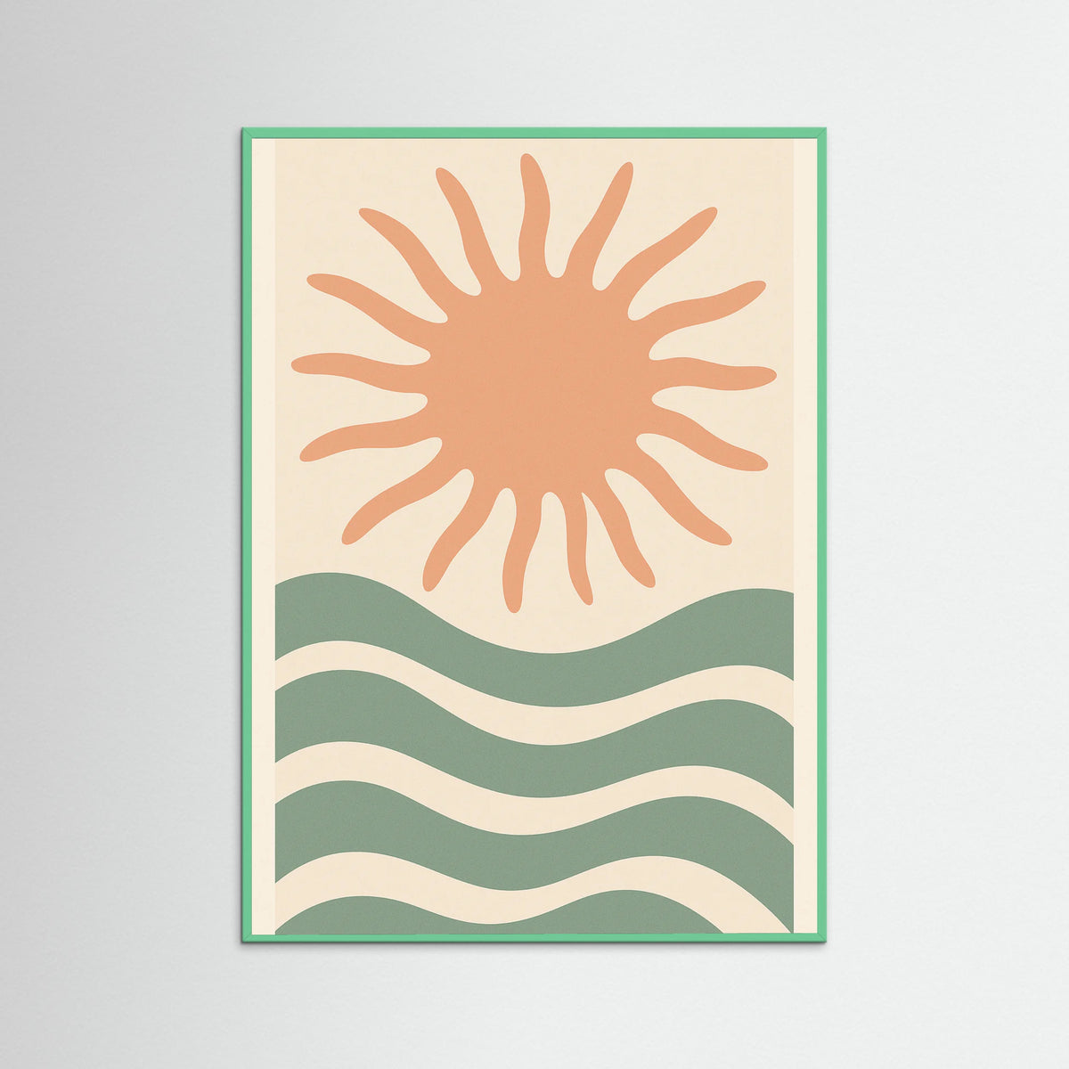 Mint Wood Coral Whirl