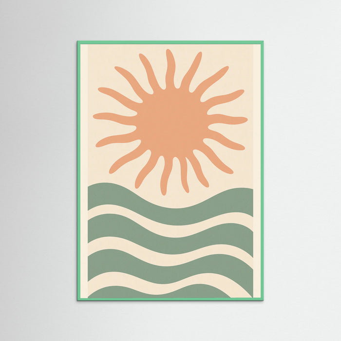 Mint Wood Coral Whirl