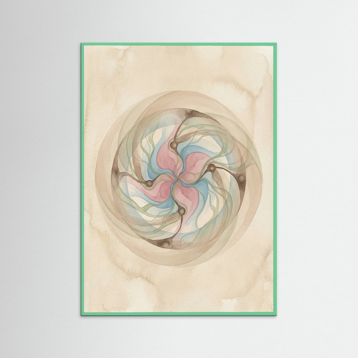 Mint Wood Cosmic Organic Evolution