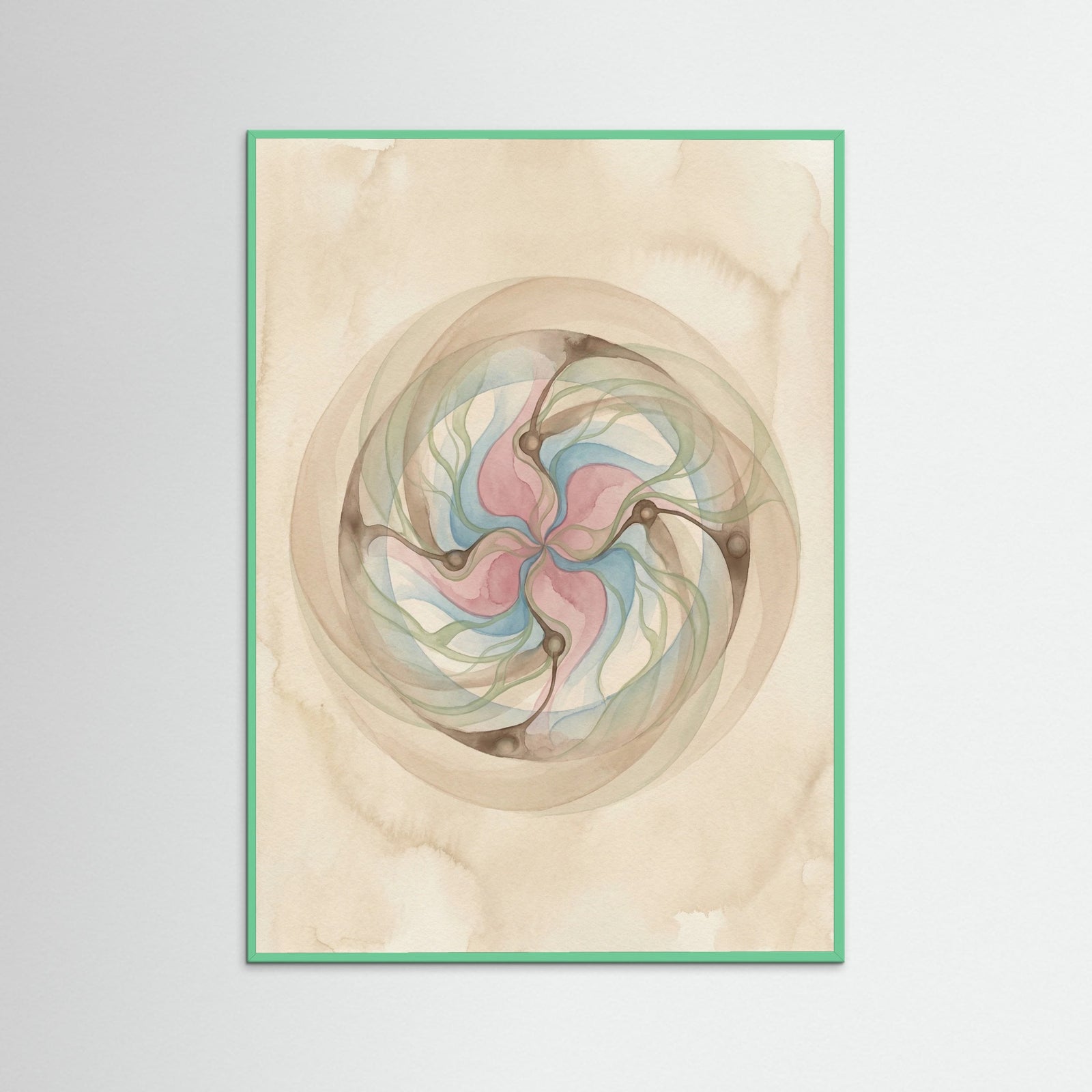 Mint Wood Cosmic Organic Evolution