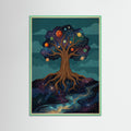 Mint Wood Cosmic Serenity