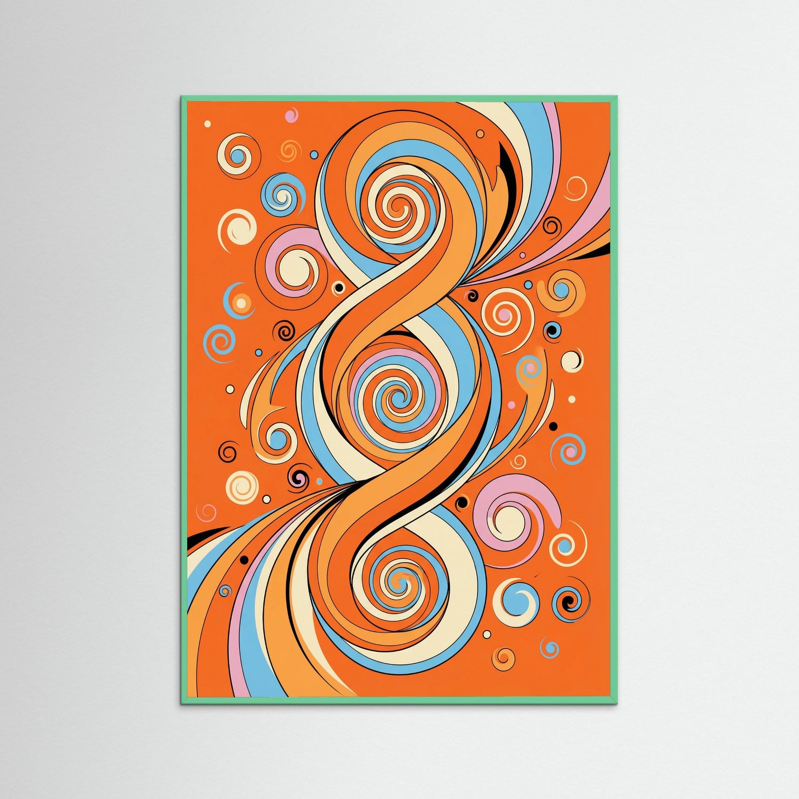 Mint Wood Cosmic Spirals