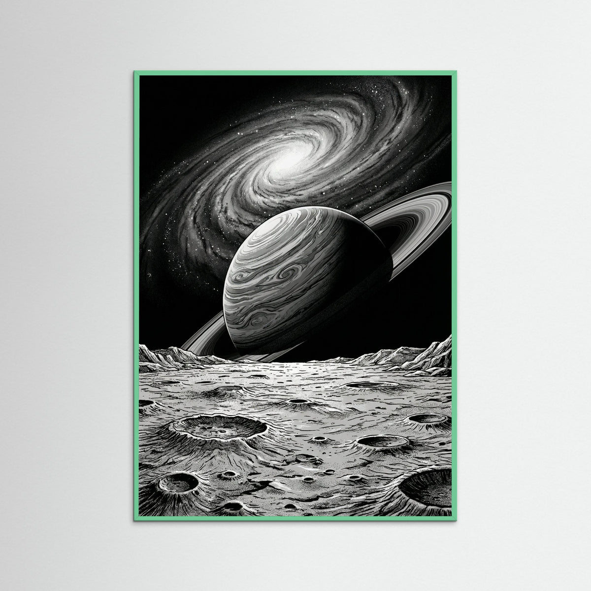 Mint Wood Cosmic Vista