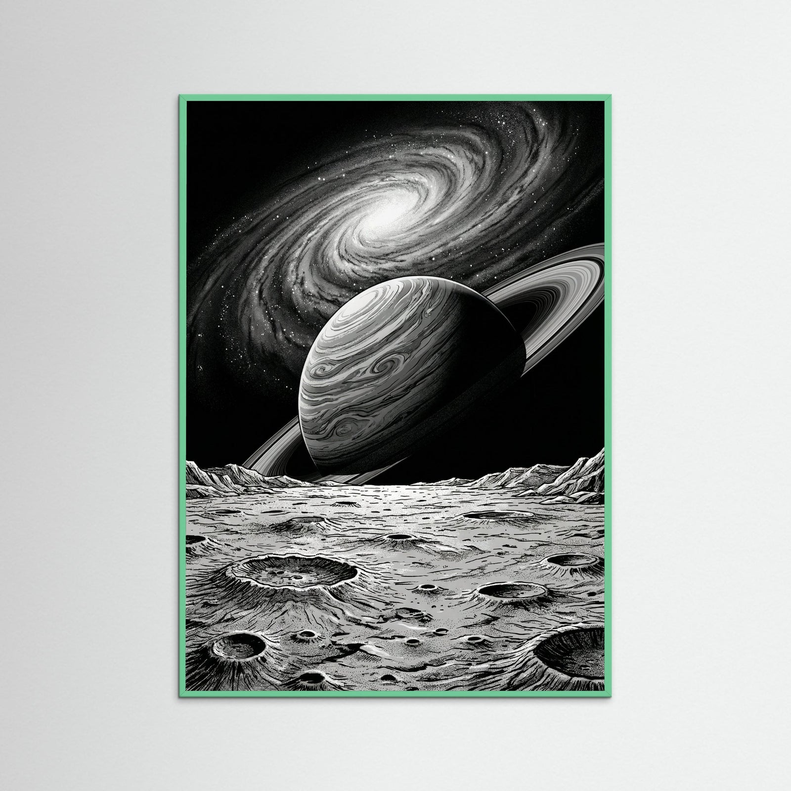 Mint Wood Cosmic Vista