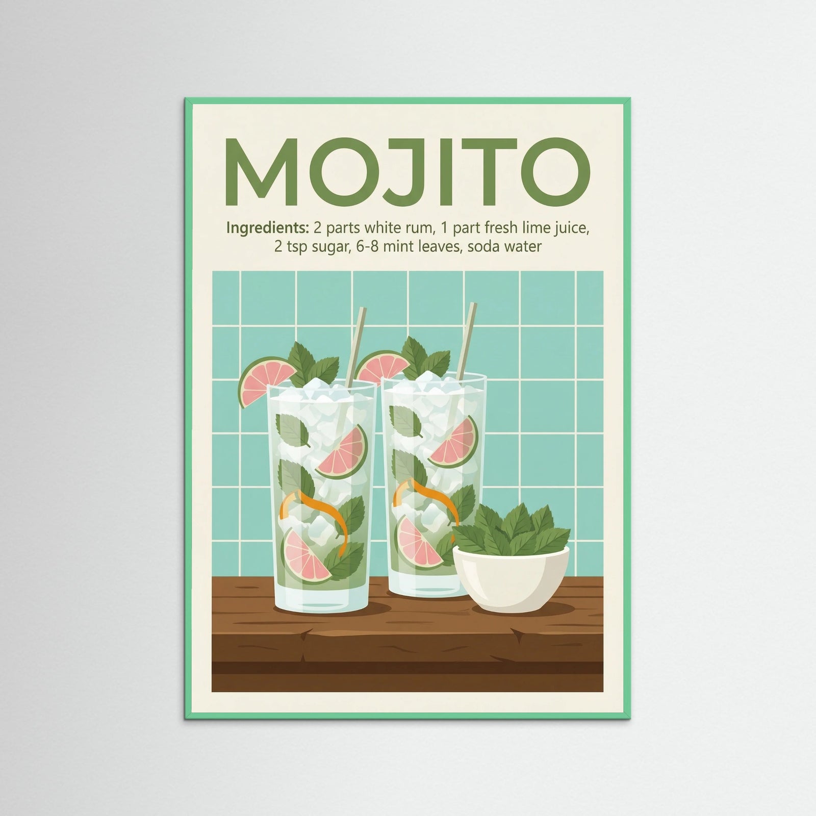 Mint Wood Cosmopolitan Classic