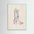 Póster Cowboy Boots By Ivy Green Illustrations – póster e impresión artística