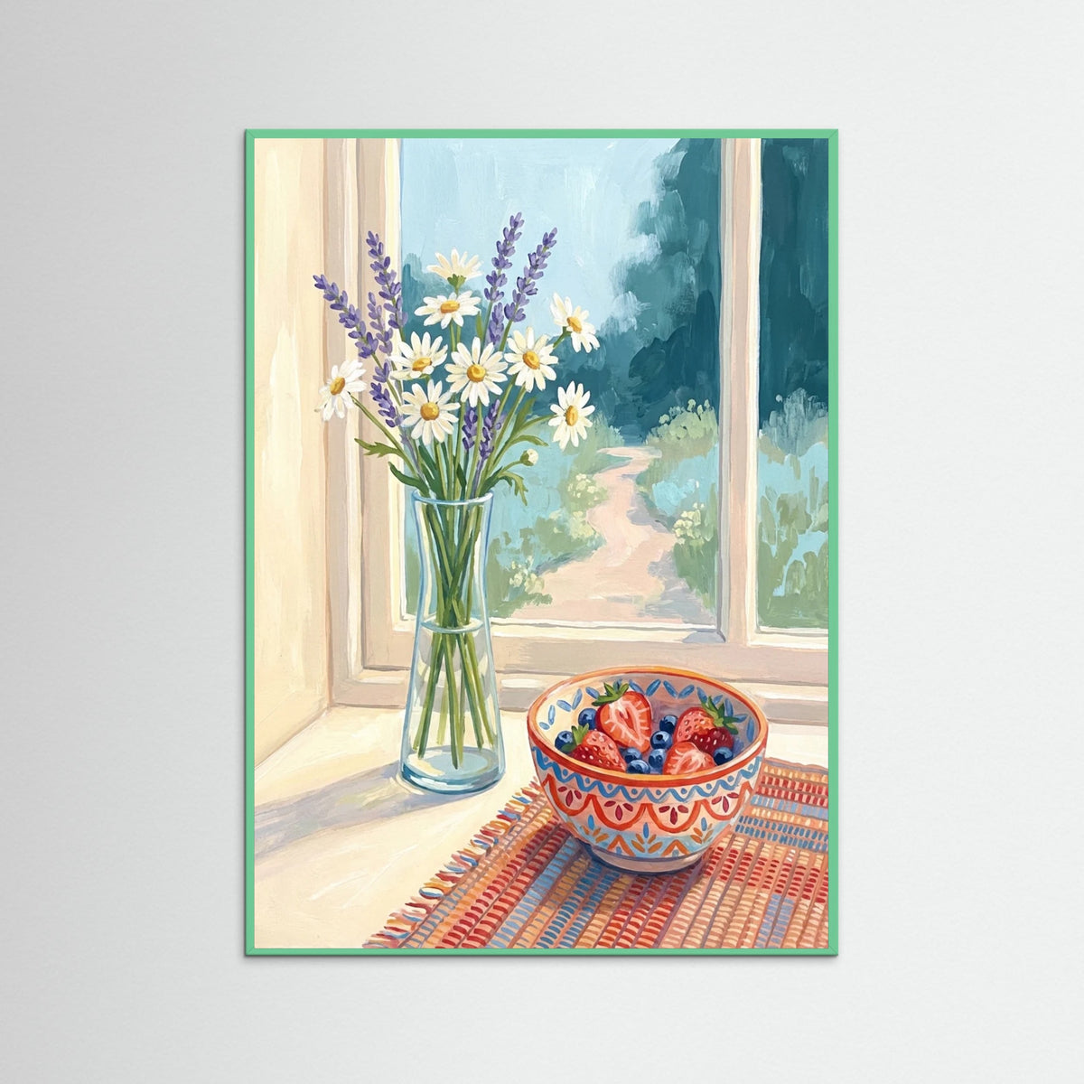 Mint Wood Cozy Botanical Shelf