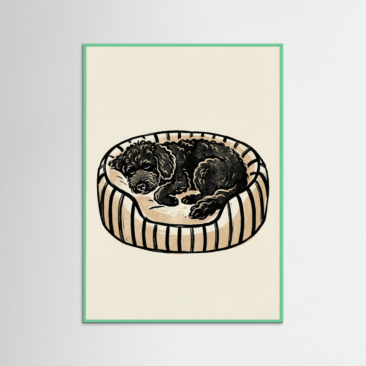 Mint Wood Cozy Feline Slumber