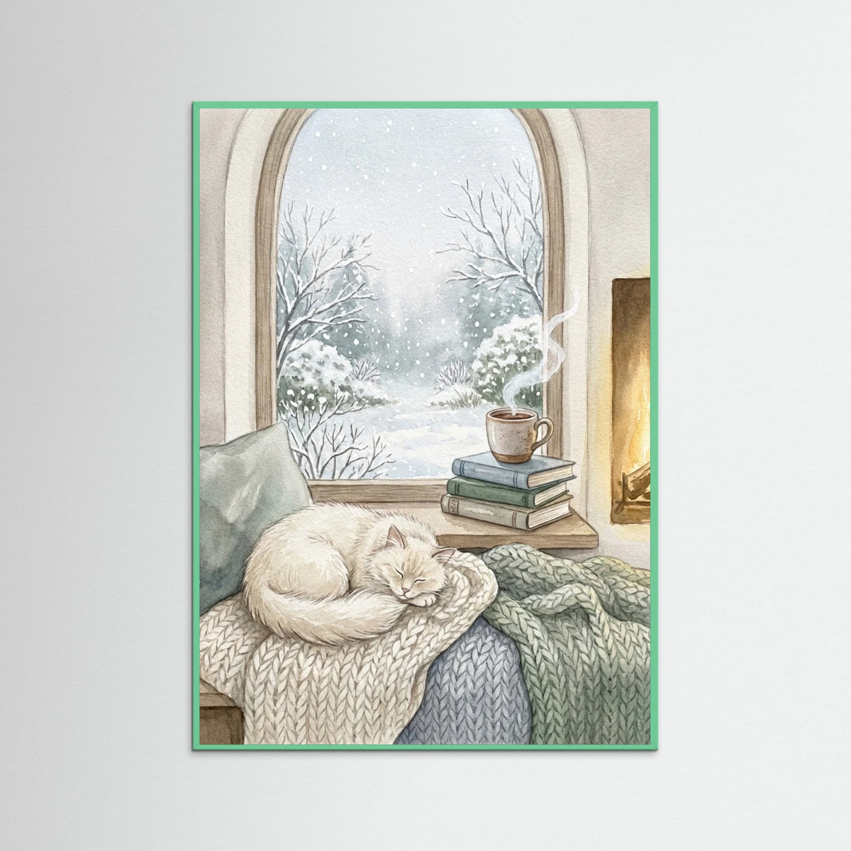 Mint Wood Cozy Winter View
