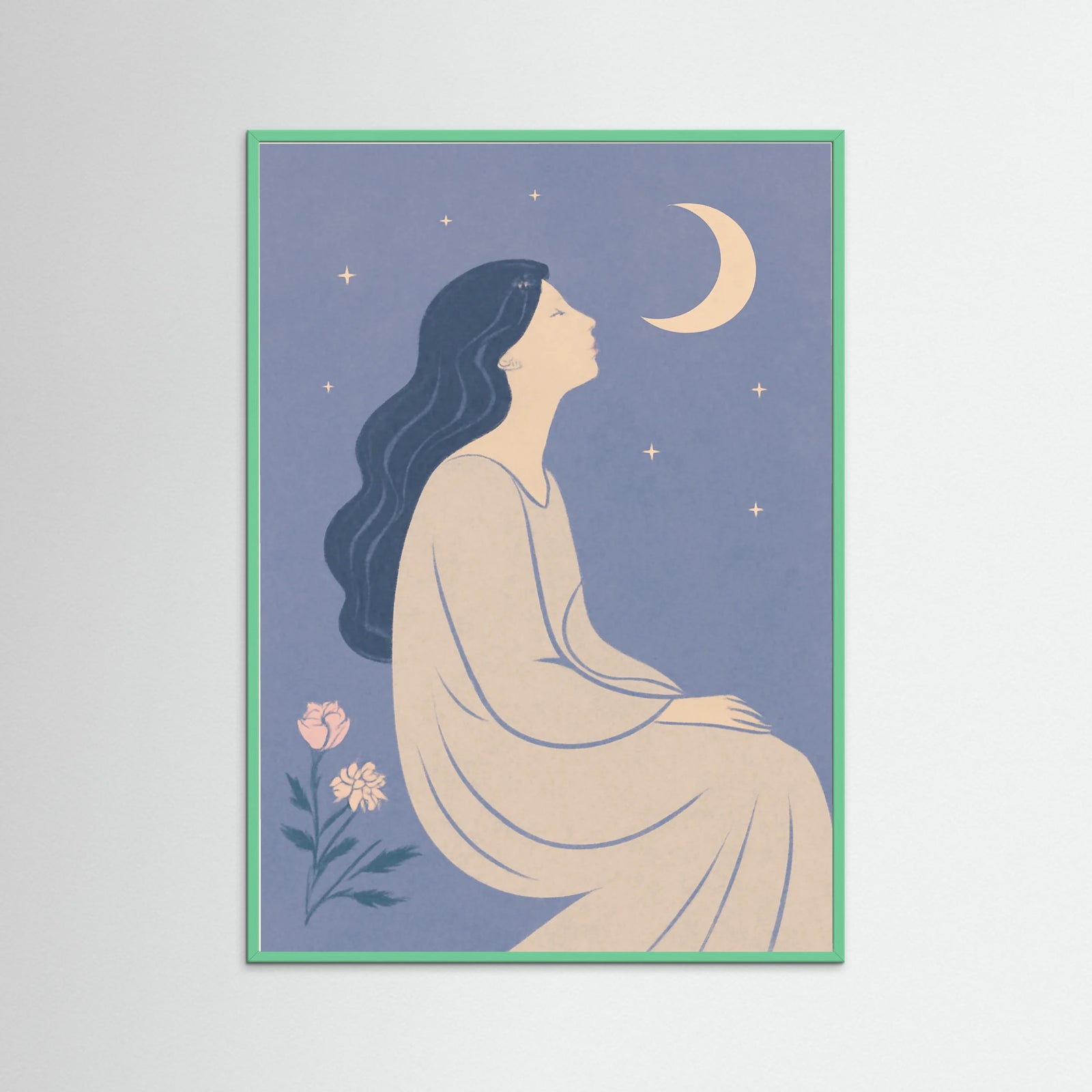 Mint Wood Crescent Dreams