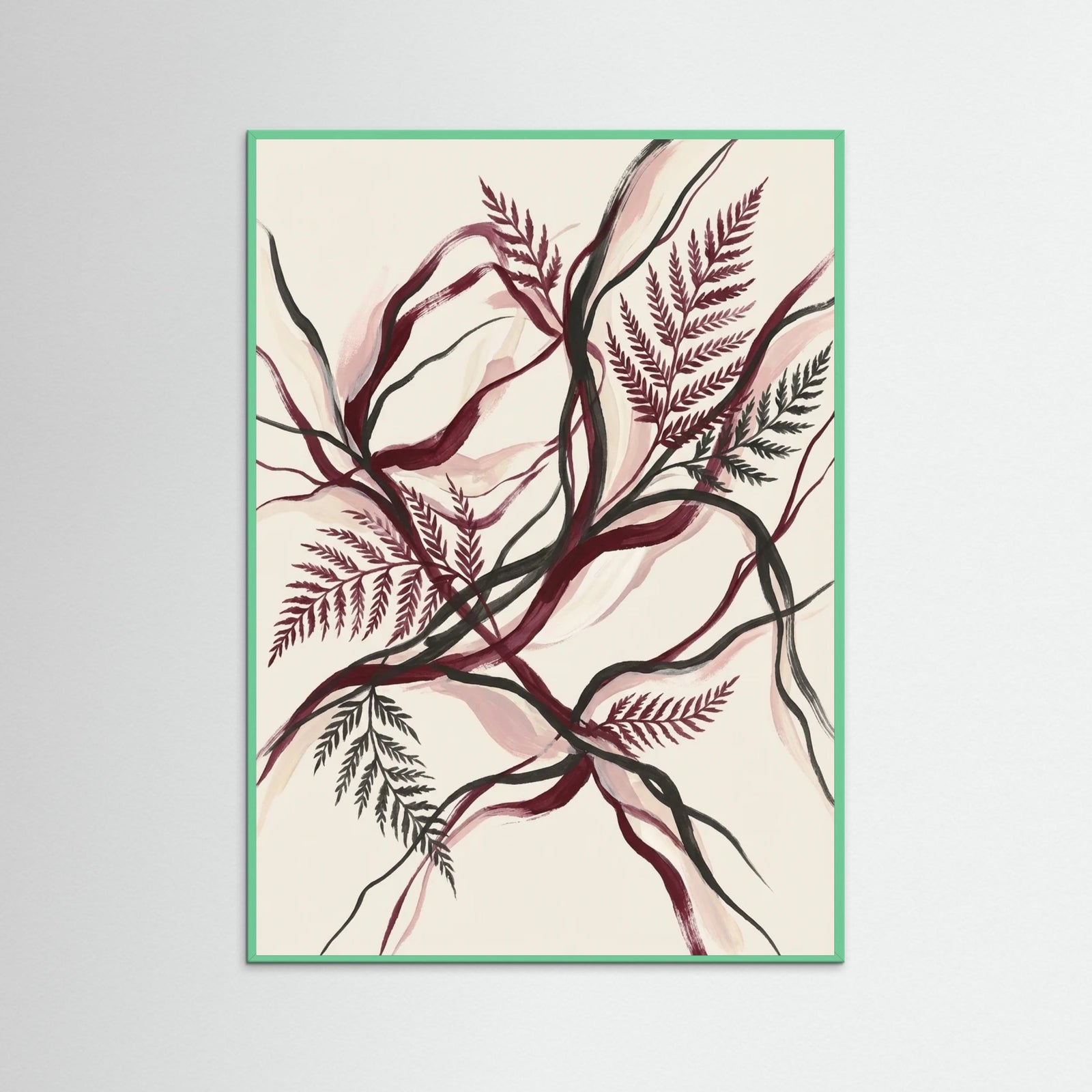 Mint Wood Crimson Bloom