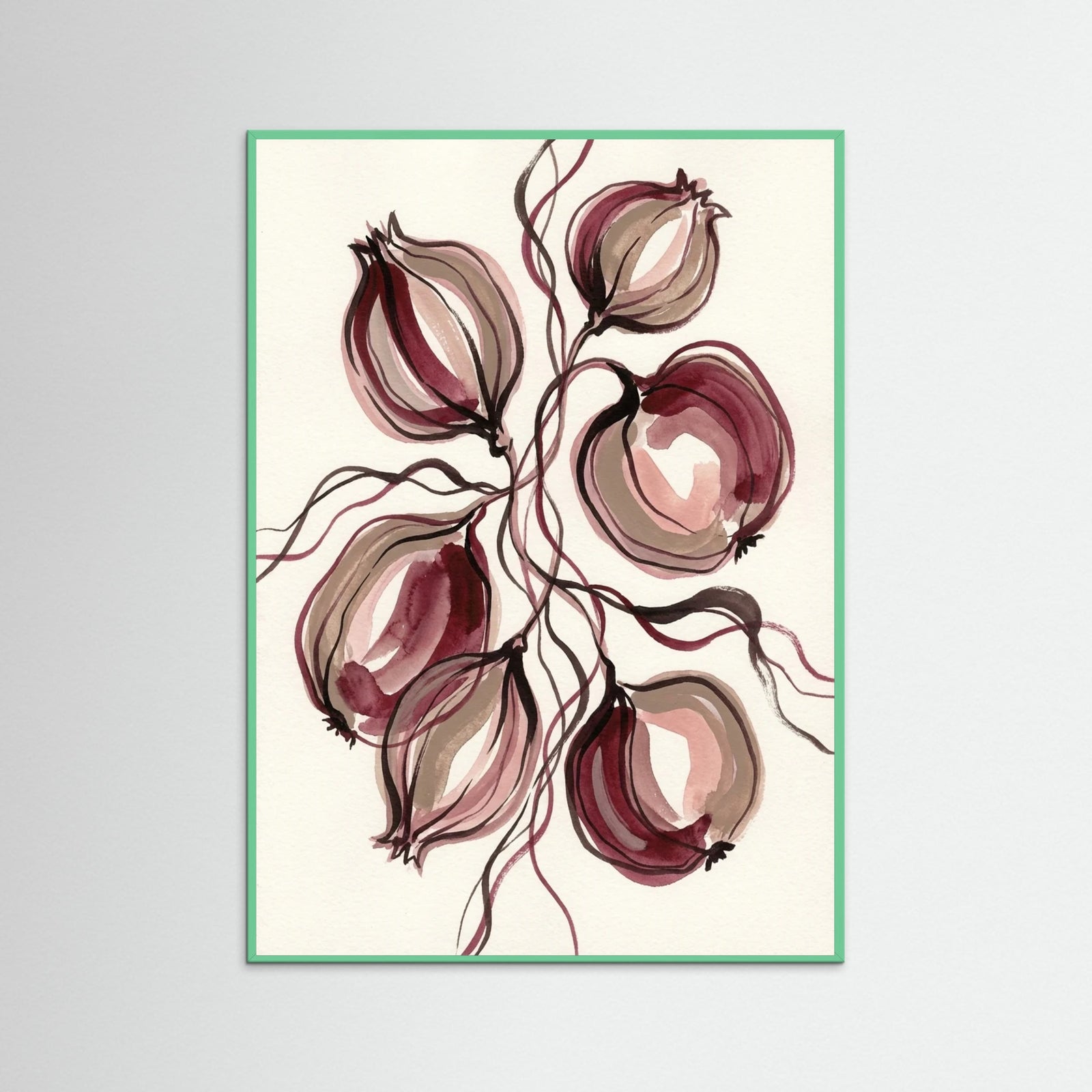 Mint Wood Crimson Bloom