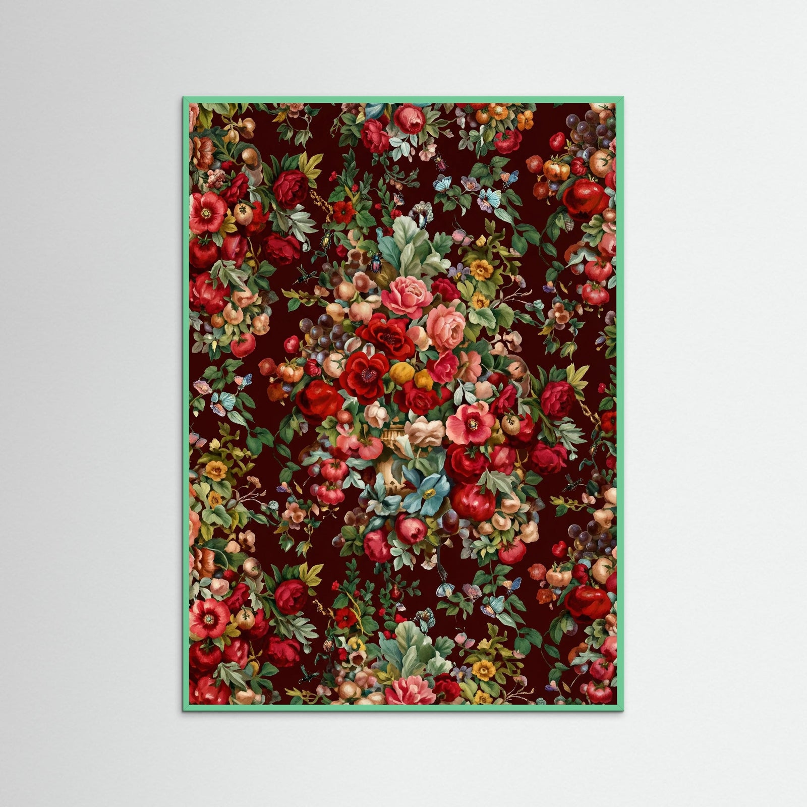 Mint Wood Crimson Bloom