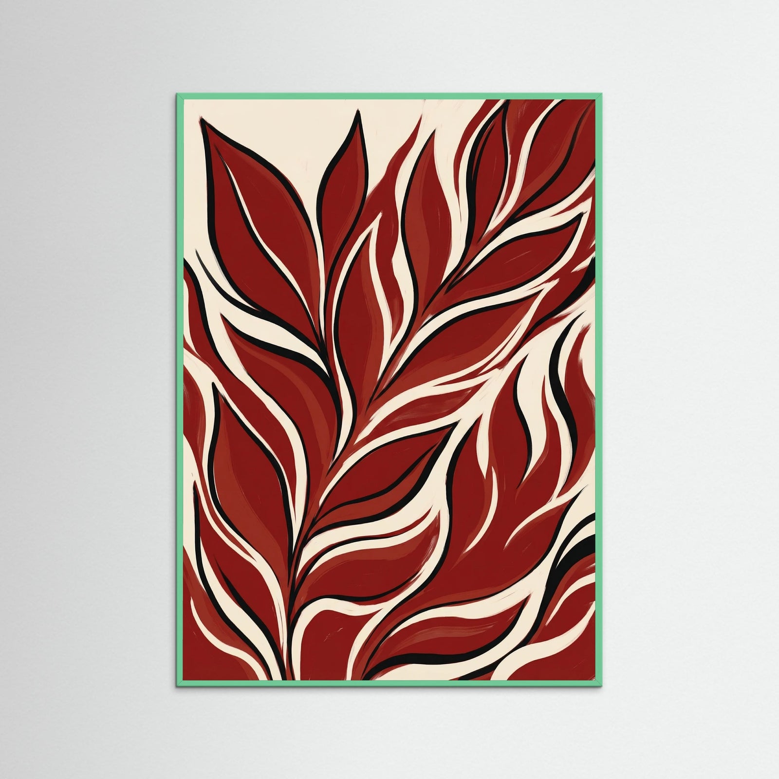 Mint Wood Crimson Bloom