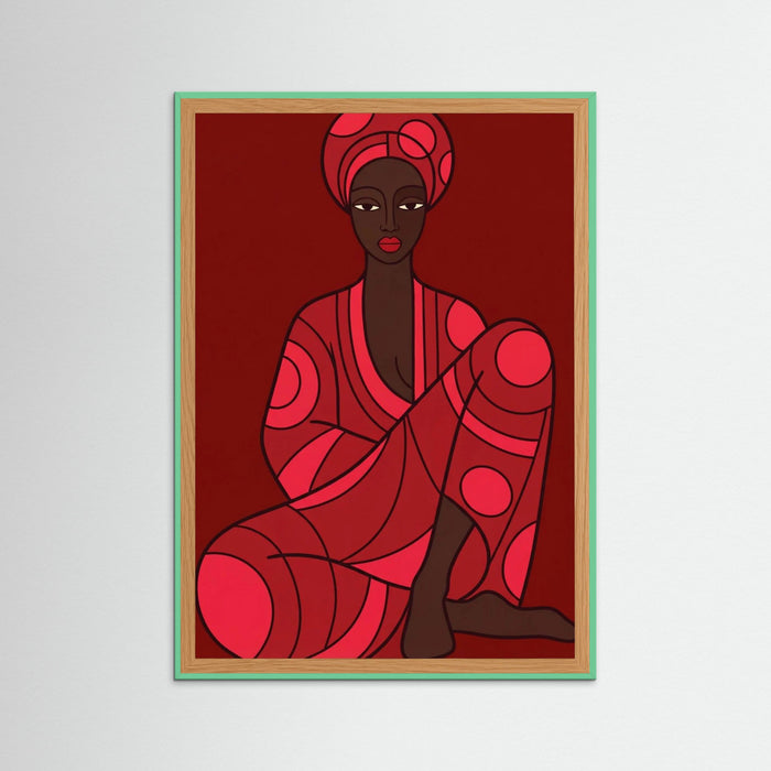 Mint Wood Crimson Contemplation
