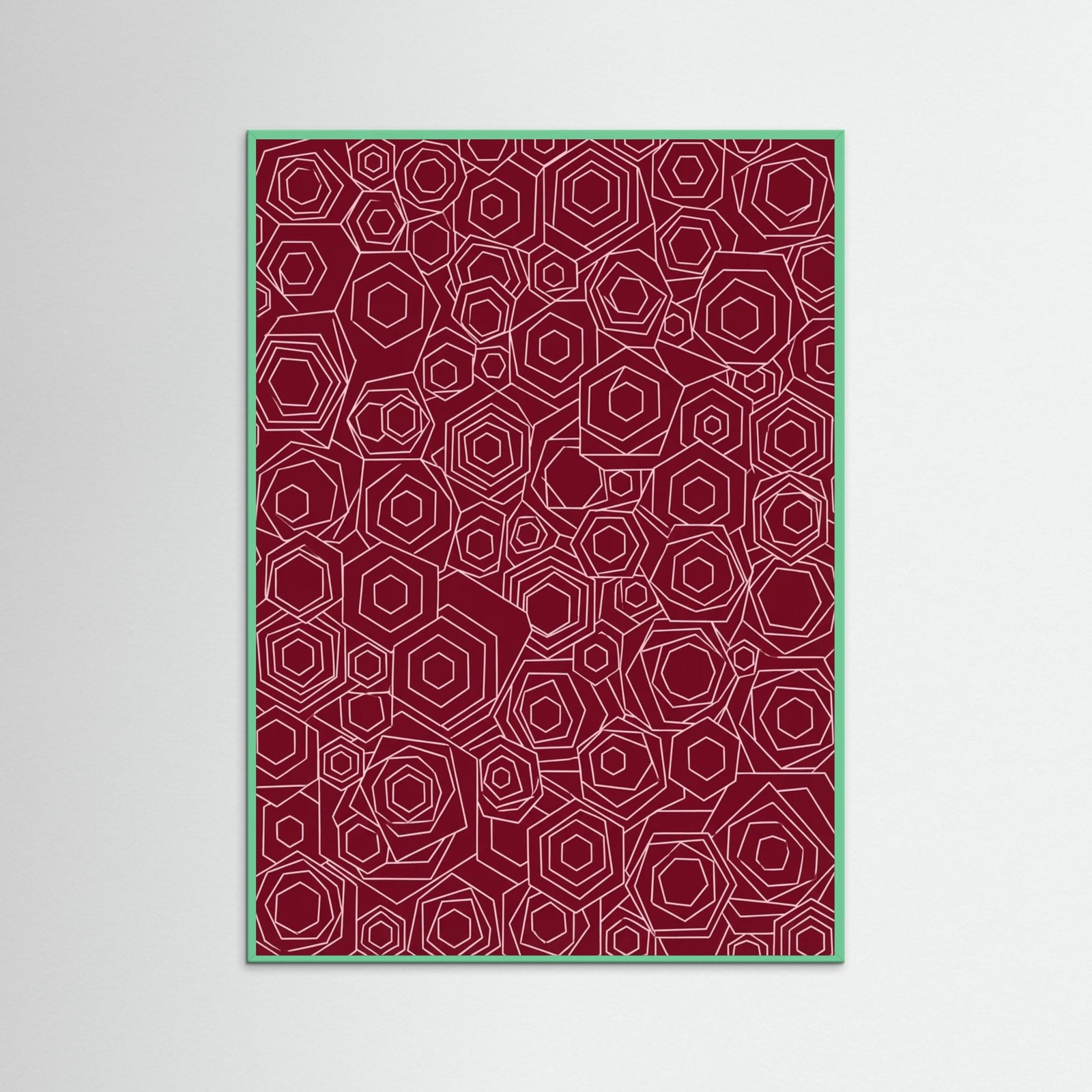 Mint Wood Crimson Entanglement