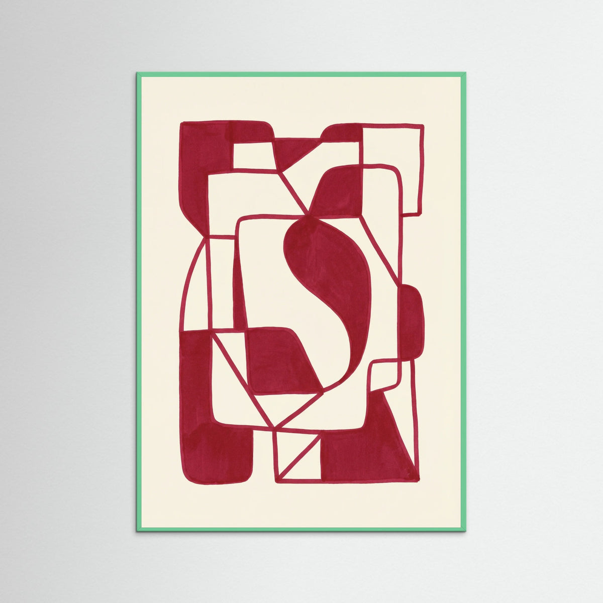 Mint Wood Crimson Labyrinth Crimson