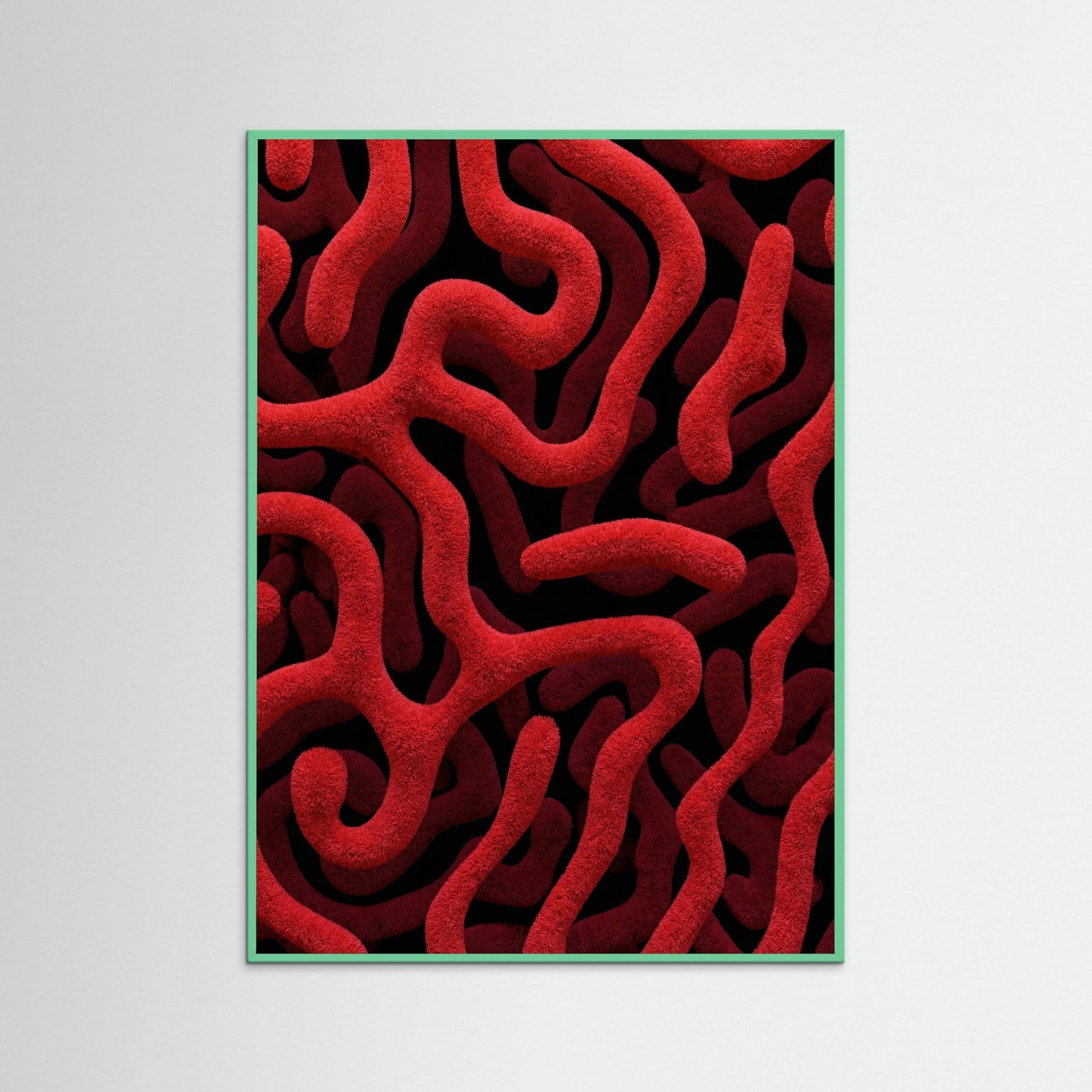 Mint Wood Crimson Labyrinth