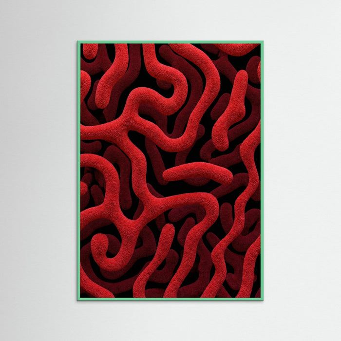 Mint Wood Crimson Labyrinth