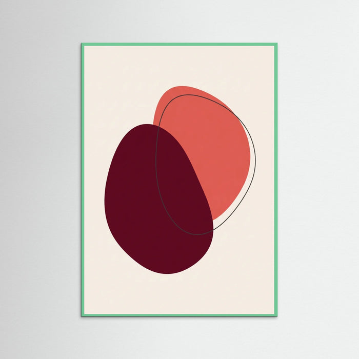 Mint Wood Crimson Minimalism
