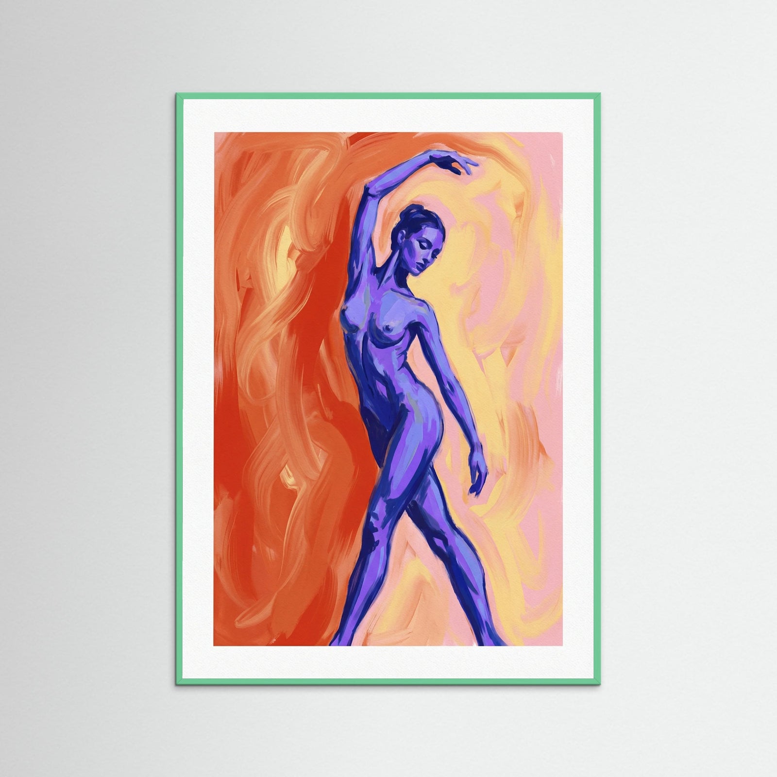 Mint Wood Crimson Pose