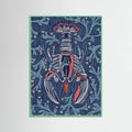 Crustacean Core navy Poster – poster and art print