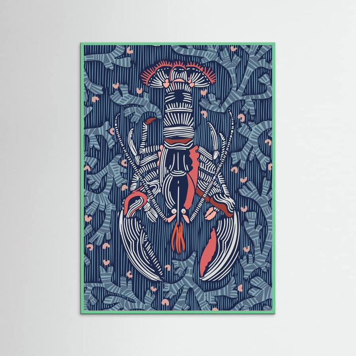 Crustacean Core navy Poster – poster and art print